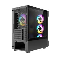 FAZEON F1 650W 80+ BRONZE 4x120MM RGB FANLI mATX MESH KASA - 6